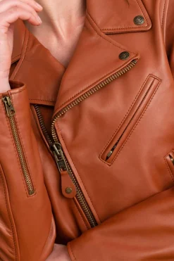 Blouson Femme Schott Lcw1601D Cognac