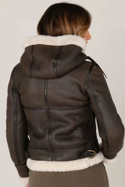 Blouson Femme Schott Lcw1257H Dark Brown