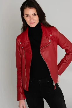 Blouson Femme Schott Lcw8614 Red
