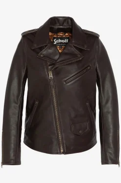 Blouson Femme Schott Lcw1637X Dark Brown