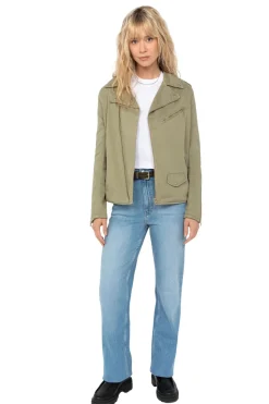 Blouson Femme Schott Perf1637Wx Light Kaki