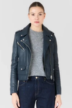 Blouson Femme Serge Pariente Eva Dark Blue