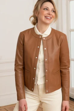Blouson Femme Serge Pariente Caroline Cognac