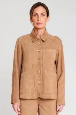 Blouson Femme Serge Pariente Alexandra Vs Beige