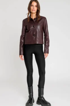 Blouson Femme Serge Pariente Elina Dark Wine