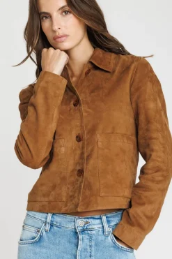 Blouson Femme Serge Pariente Roma New Tobacco