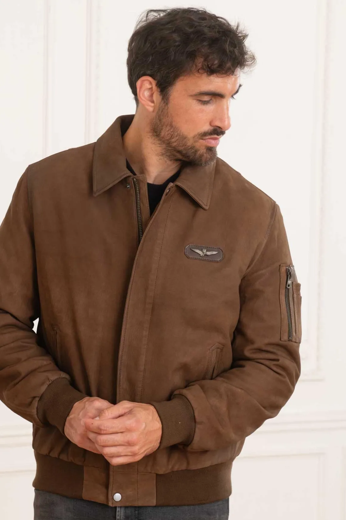 Blouson Homme Aeronautica Militare Pn930Pl198 00009 Chocolate