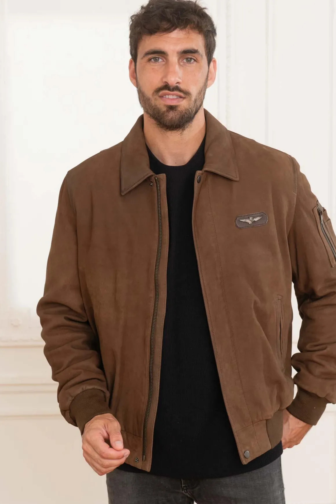 Blouson Homme Aeronautica Militare Pn930Pl198 00009 Chocolate