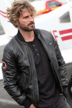 Blouson Homme Aeronautica Militare Pn956Pl247 00001 Nero