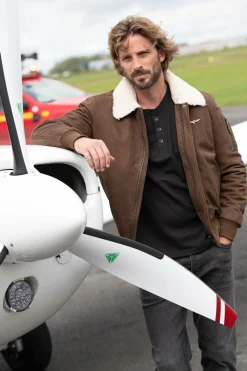 Blouson Homme Aeronautica Militare Pn948Pl248 00009 Chocolate