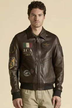 Blouson Homme Aeronautica Militare Pn5056U100839 00083 Marrone