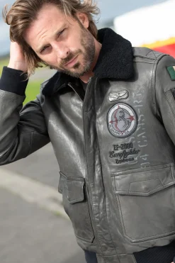 Blouson Homme Aeronautica Militare Pn953Pl147 00010 Antracite