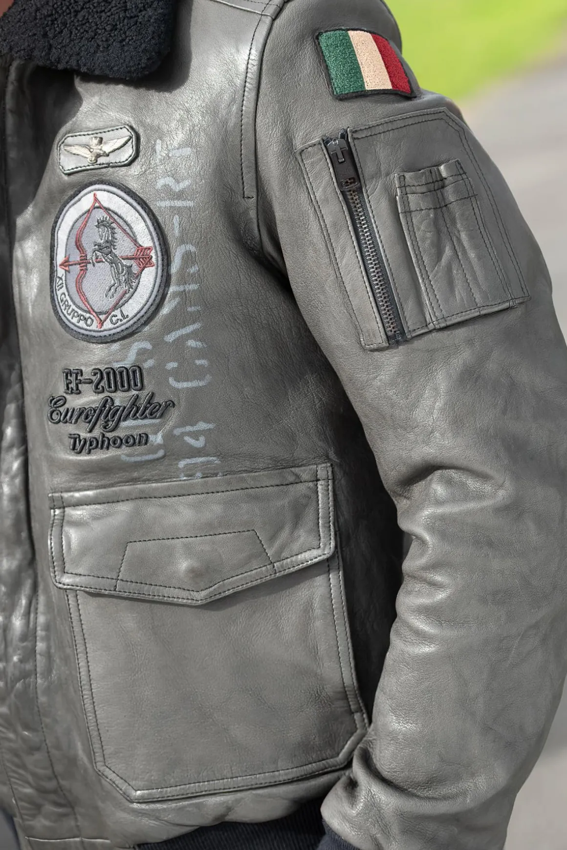 Blouson Homme Aeronautica Militare Pn953Pl147 00010 Antracite