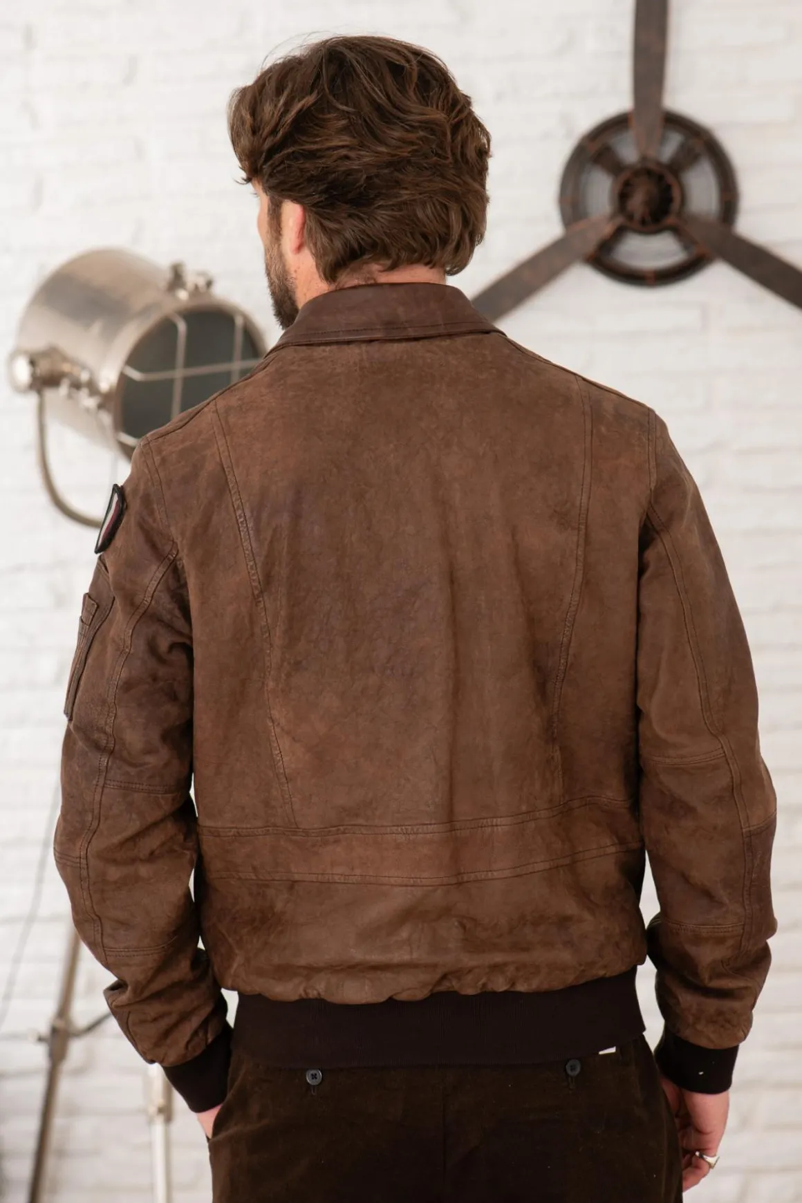 Blouson Homme Aeronautica Militare Pn5047Pl00300 00083 Marrone