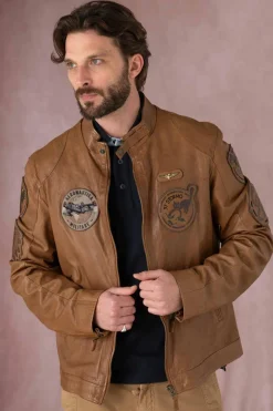 Blouson Homme Aeronautica Militare Pn5037Pl147 00006 Cuoio