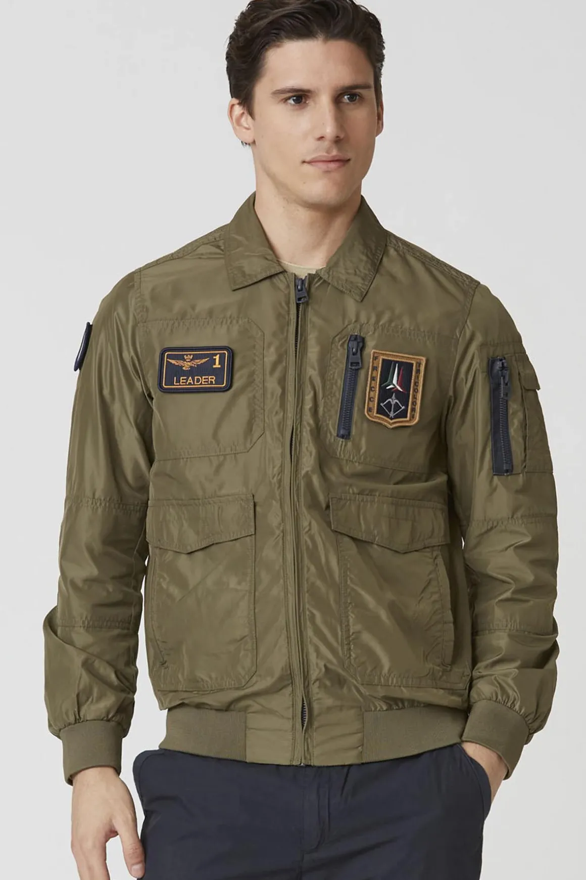 Blouson Homme Aeronautica Militare Ab2071Ct3081 07293 Military Olive