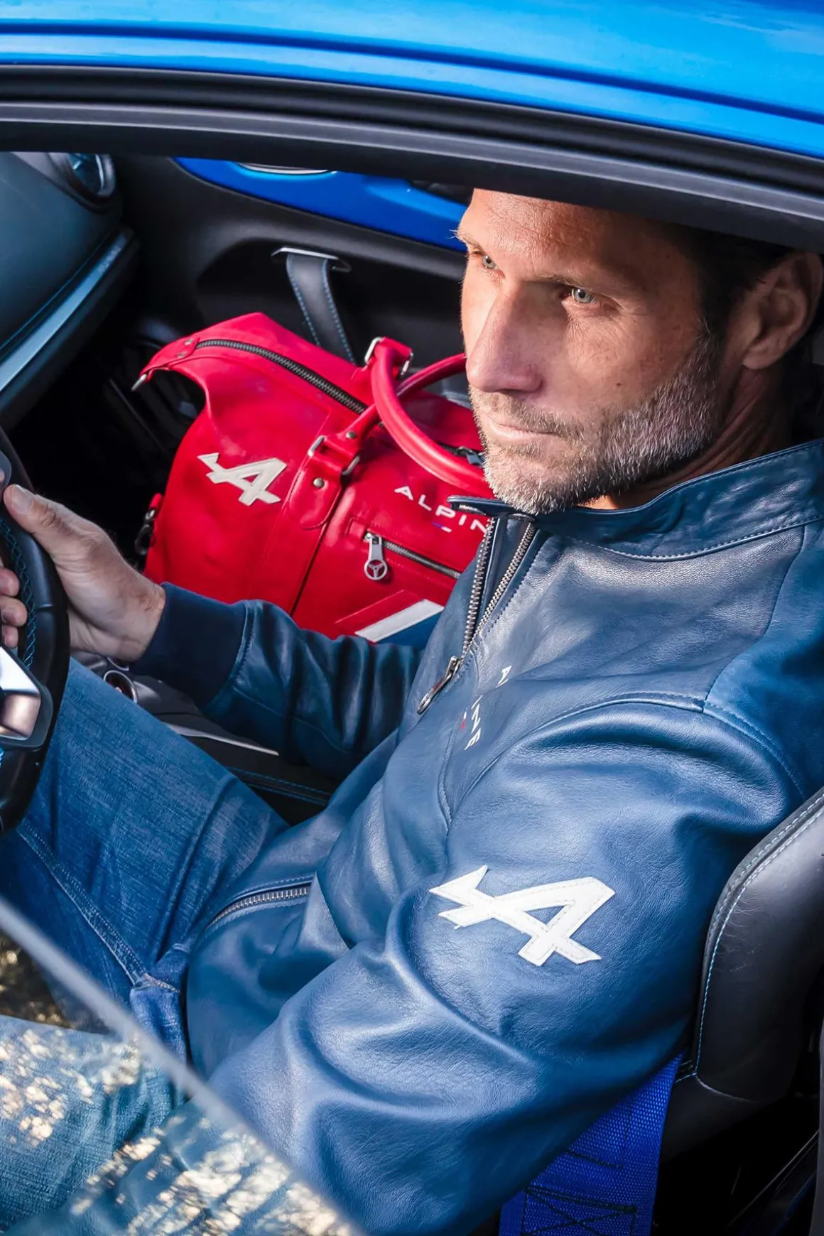 Blouson Homme Alpine Jean Sheep Crown Royal Blue