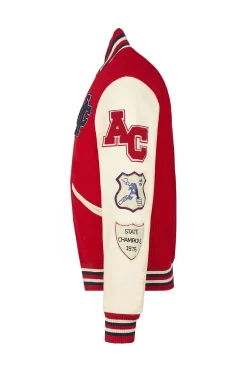 Blouson Homme American College Ac-10 Red Beige