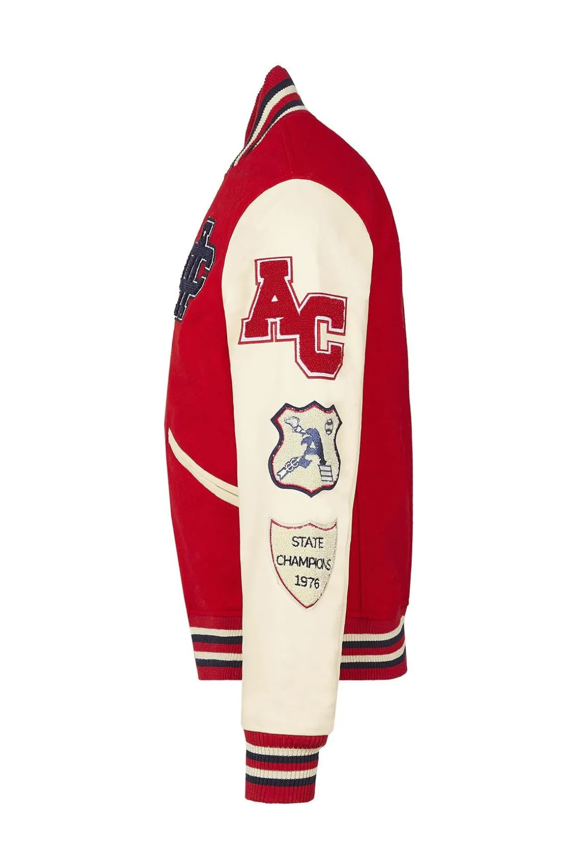Blouson Homme American College Ac-10 Red Beige