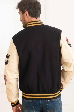 Blouson Homme American College Ac-17 Navy Beige