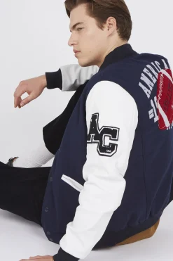 Blouson Homme American College Ref 70 Navy/White