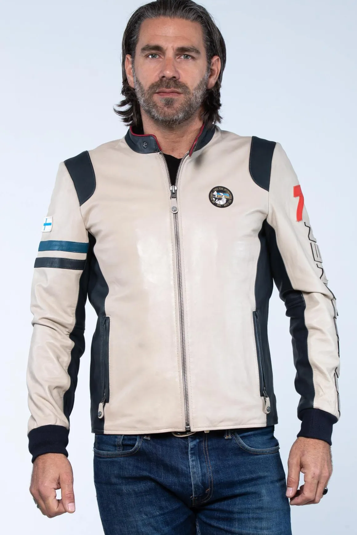 Blouson Homme Ari Vatanen Ari Ecru