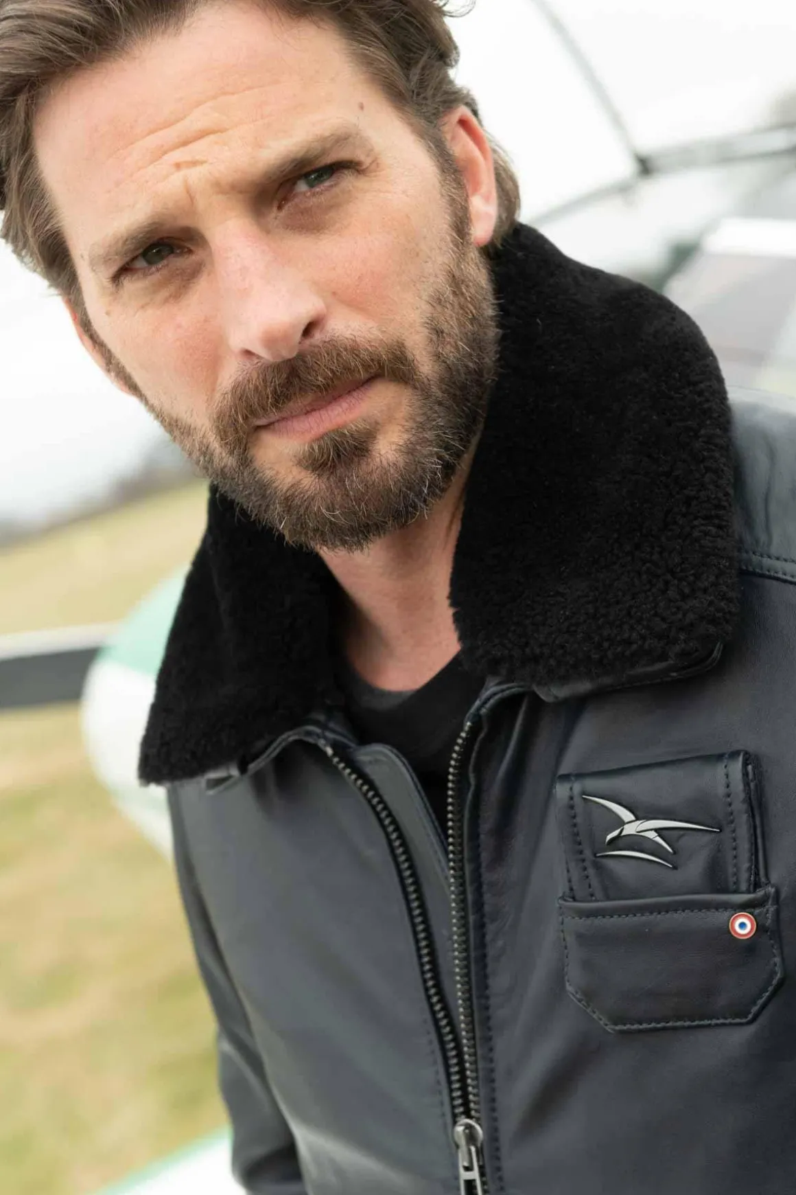 Blouson Homme Armée De L'air Et De L'espace Jet Atlas Navy
