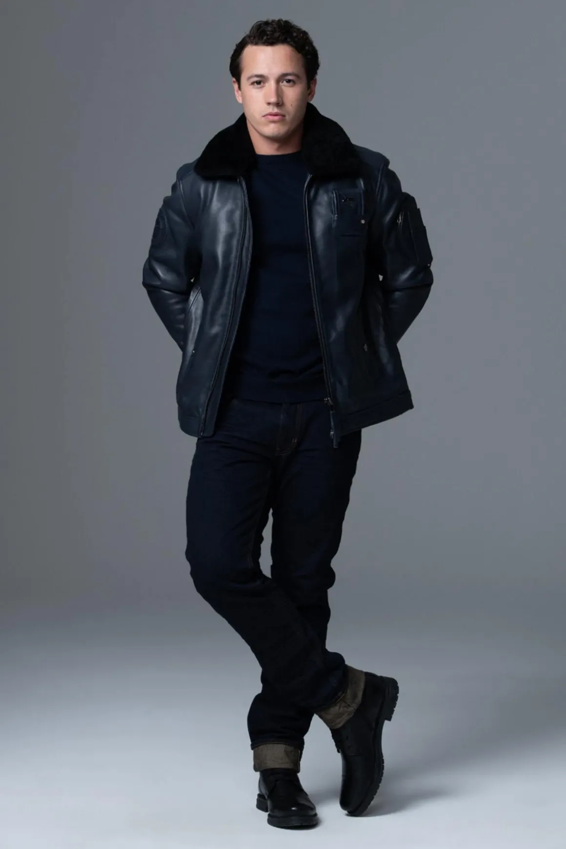 Blouson Homme Armée De L'air Et De L'espace Jet Atlas Navy