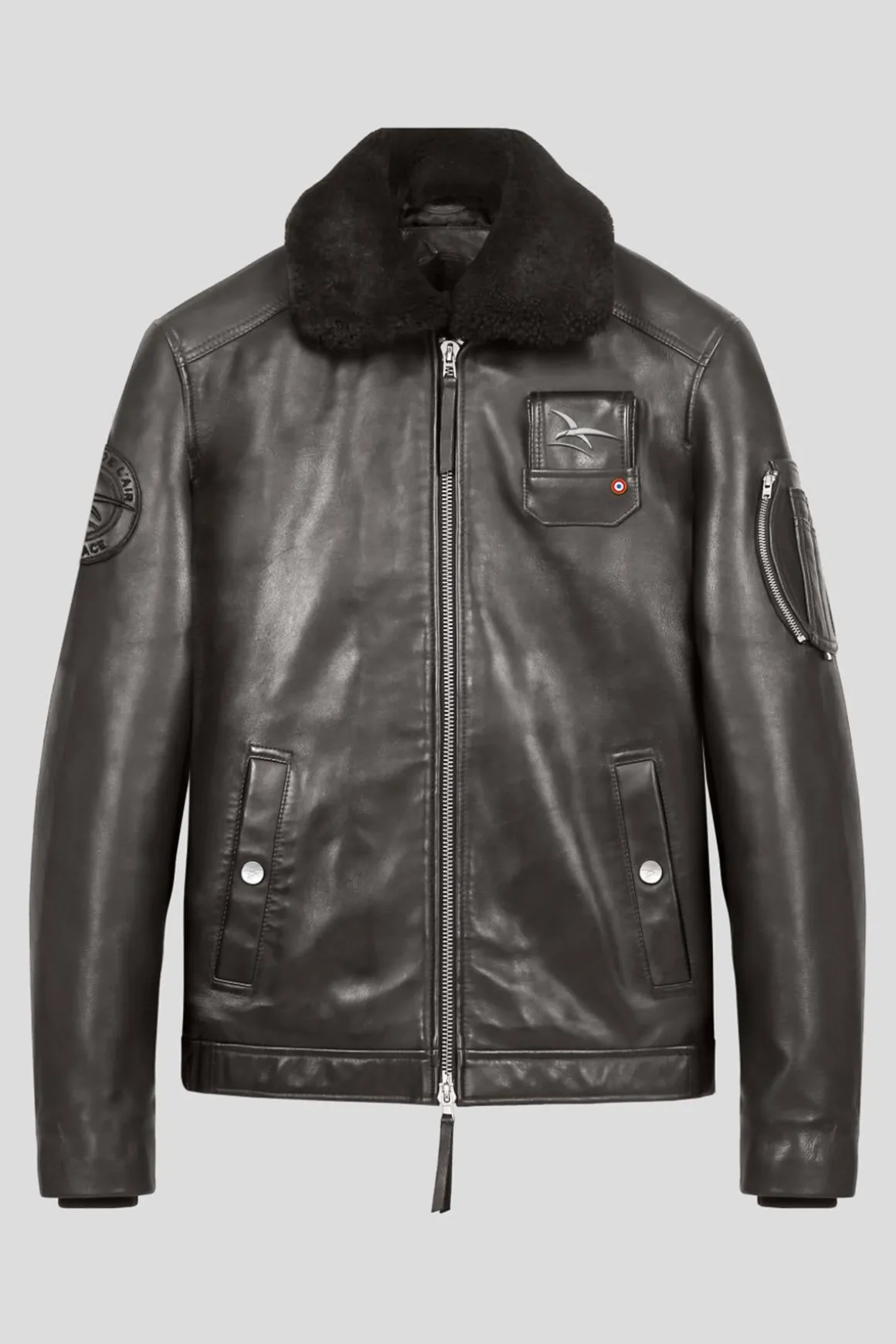 Blouson Homme Armée De L'air Et De L'espace Jet Atlas Brown