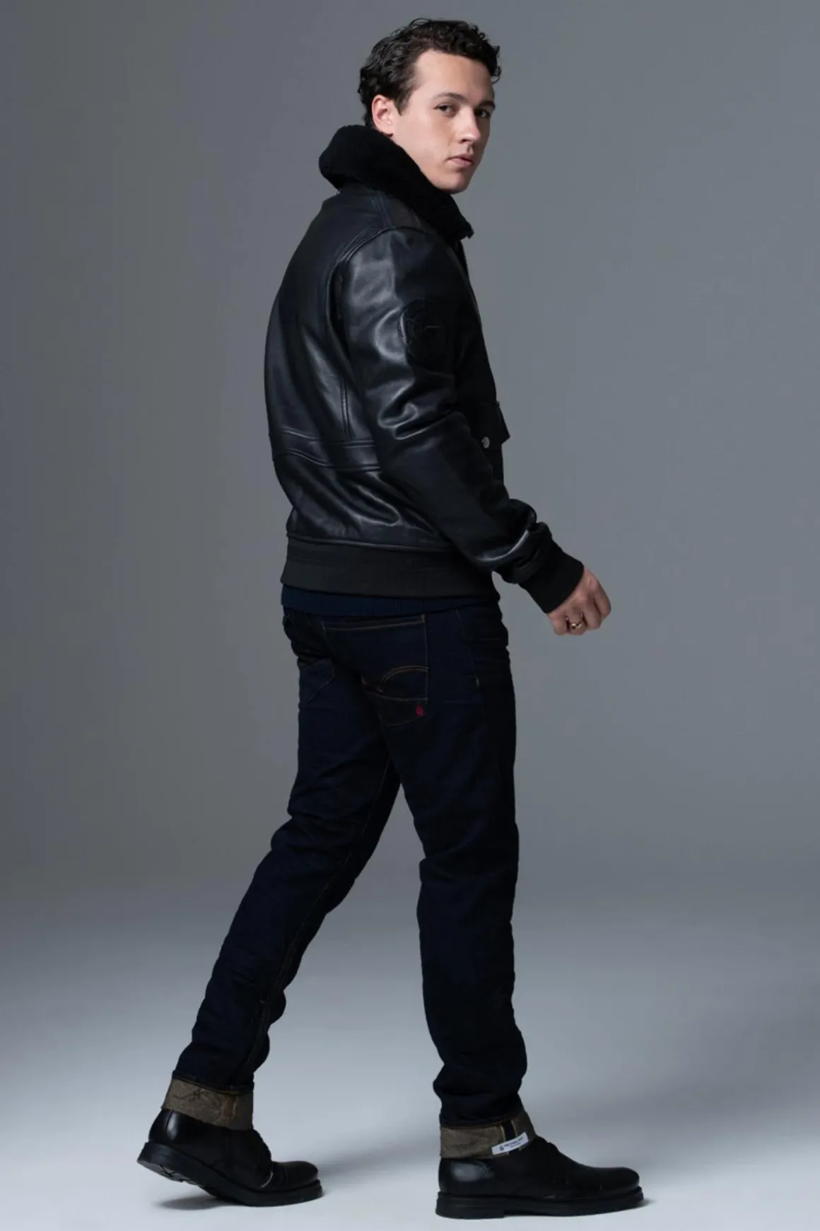 Blouson Homme Armée De L'air Et De L'espace Pilot Atlas Black