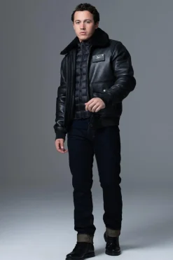 Blouson Homme Armée De L'air Et De L'espace Pilot Atlas Black