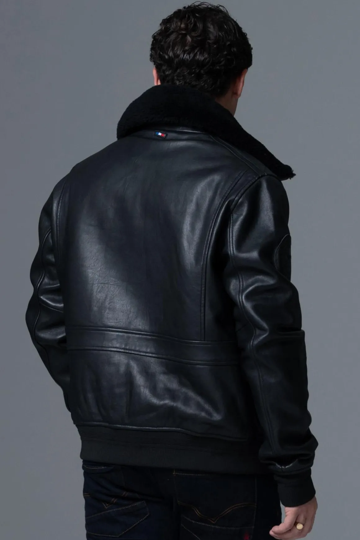 Blouson Homme Armée De L'air Et De L'espace Pilot Atlas Black