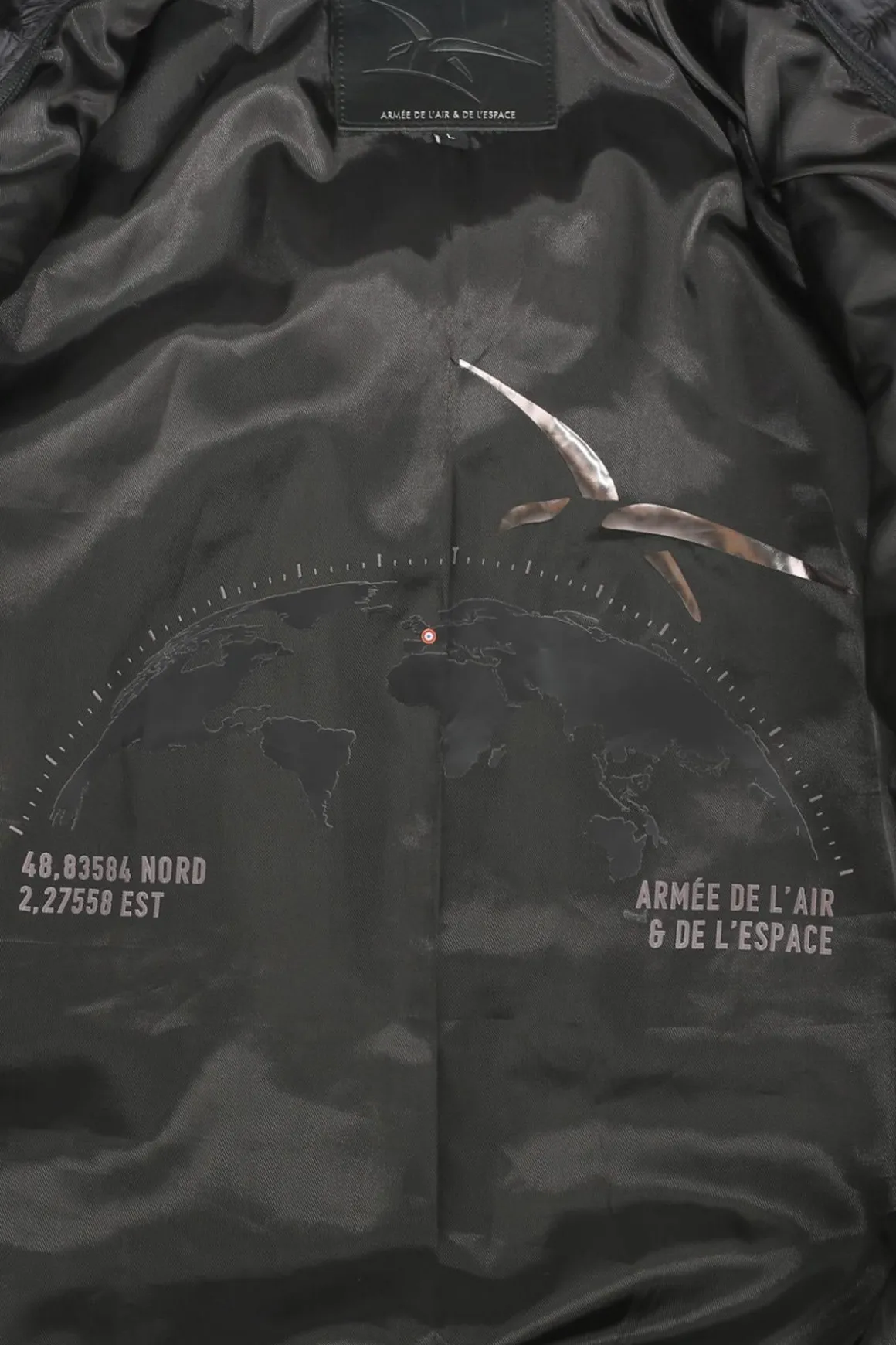 Blouson Homme Armée De L'air Et De L'espace Pilot Atlas Black