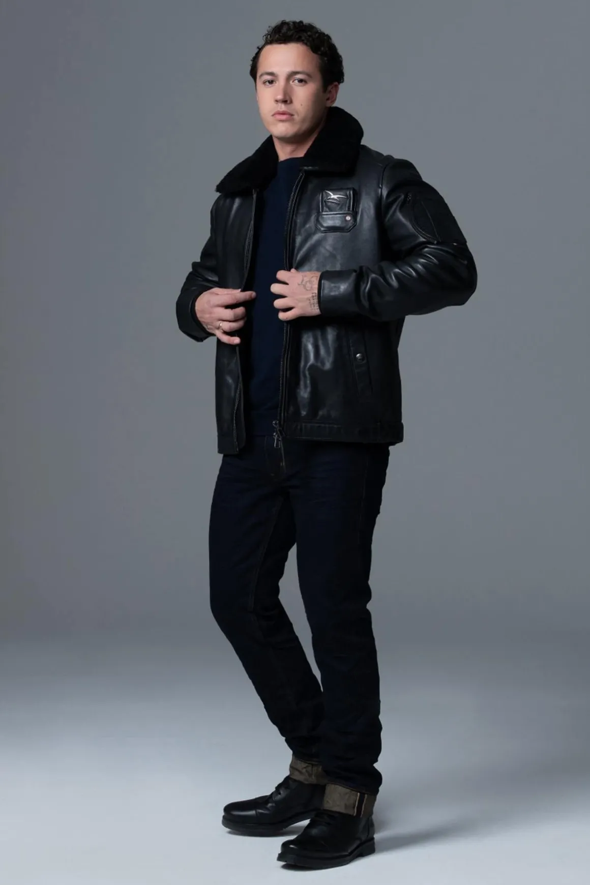 Blouson Homme Armée De L'air Et De L'espace Jet Atlas Black