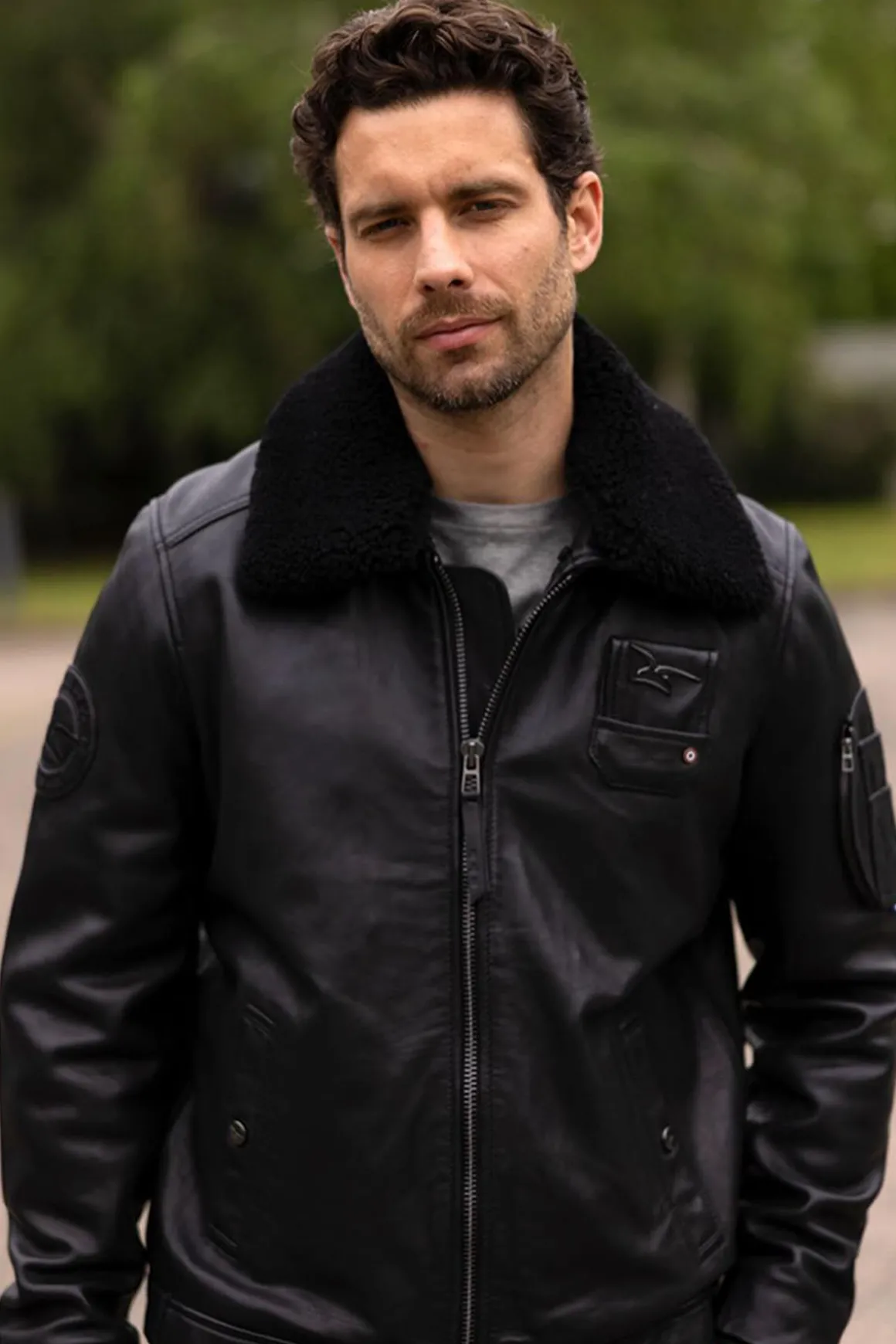 Blouson Homme Armée De L'air Et De L'espace Jet Atlas Black