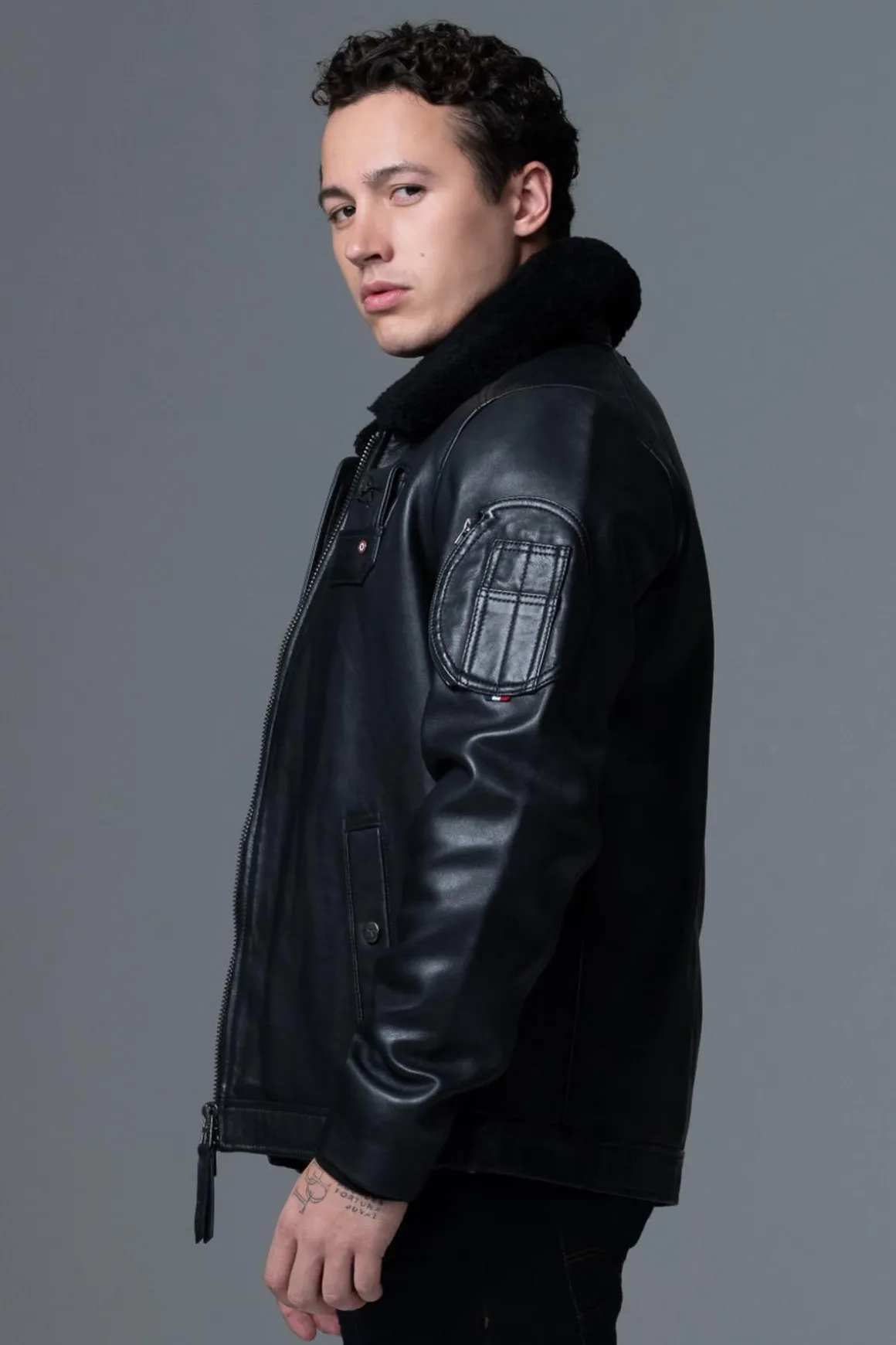 Blouson Homme Armée De L'air Et De L'espace Jet Atlas Black
