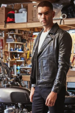 Blouson Homme Avi Leather D-Pocket Jacket