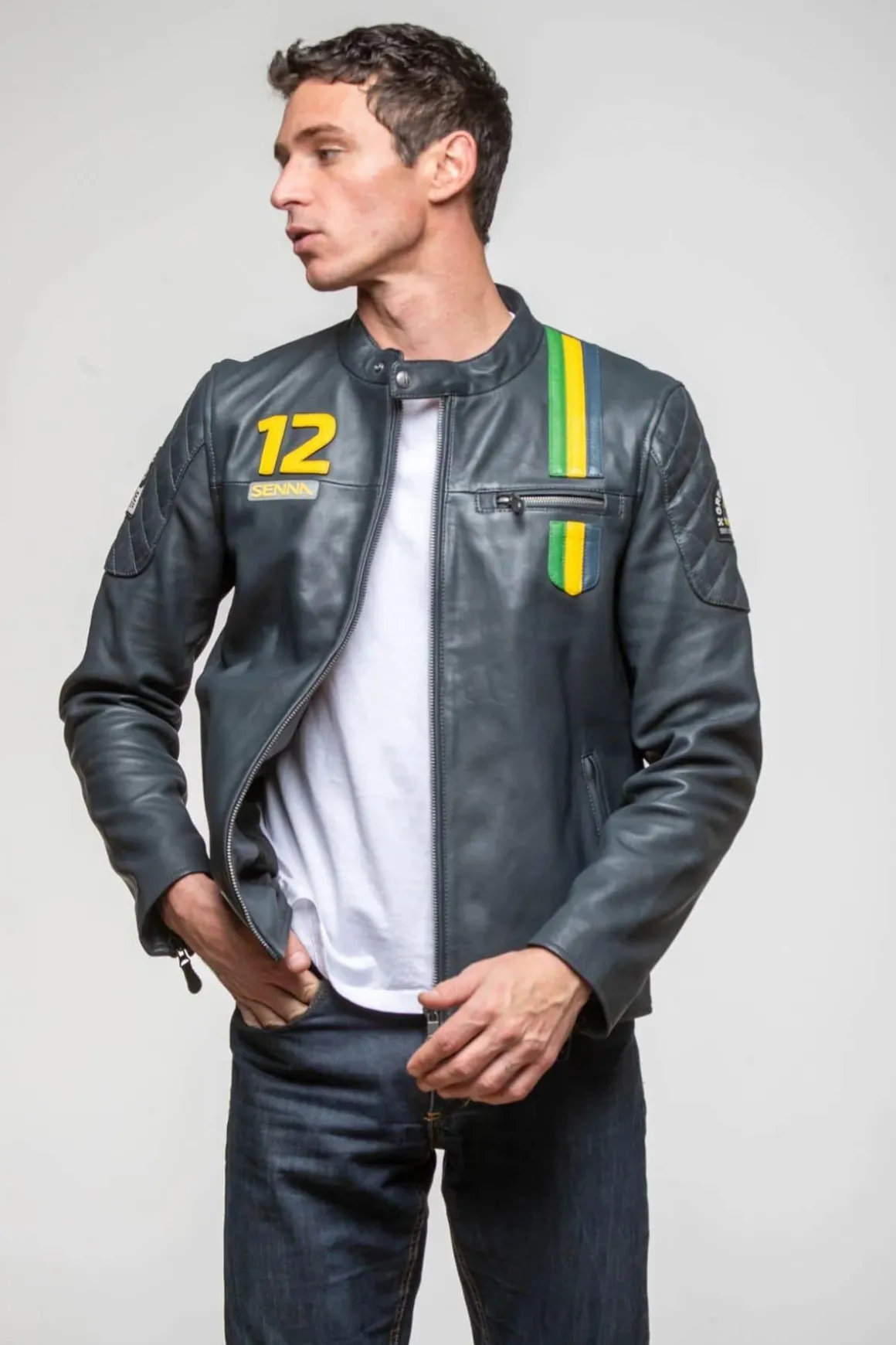 Blouson Homme Ayrton Senna Sao Paulo Navy