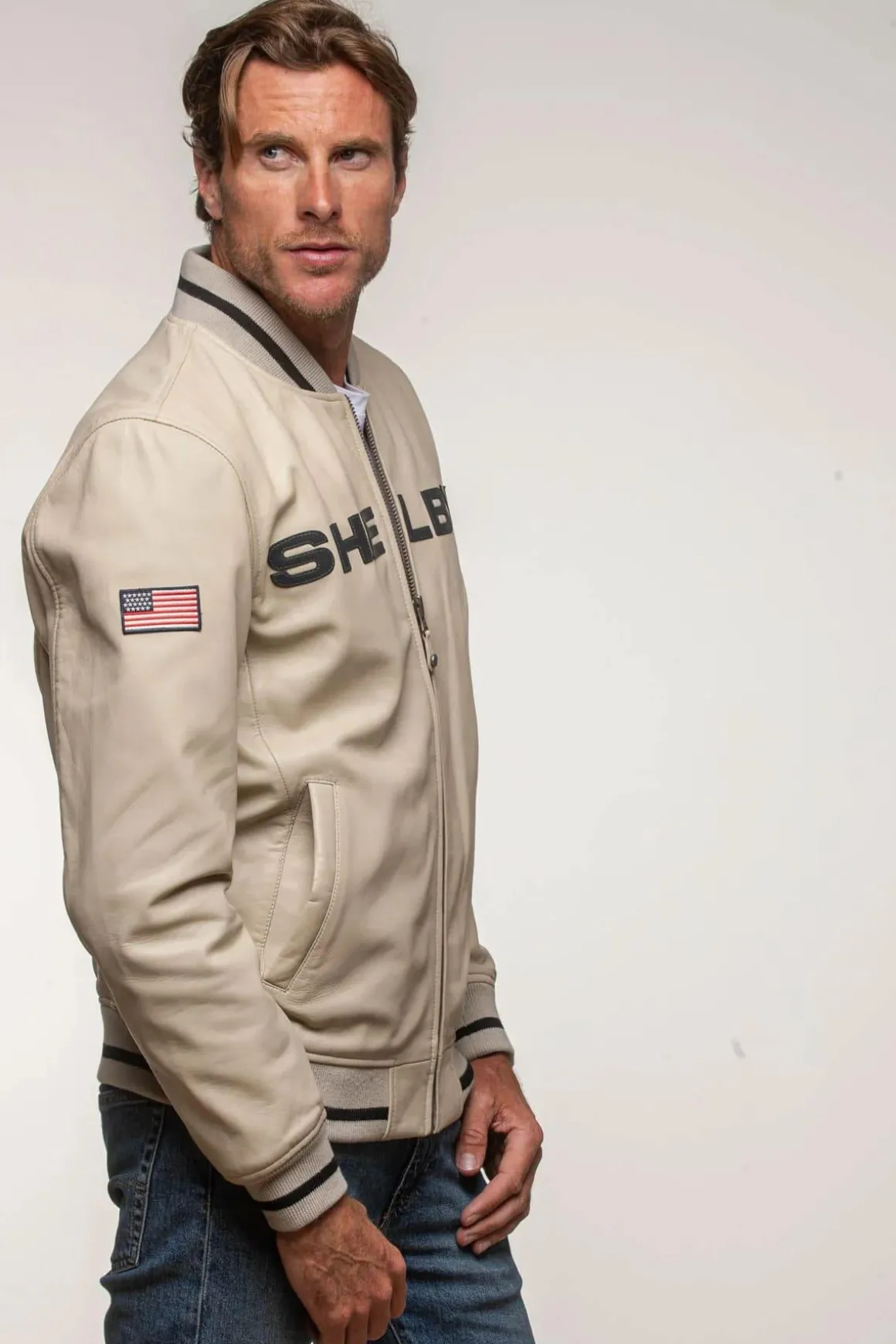 Blouson Homme Carroll Shelby Dallas Ecru