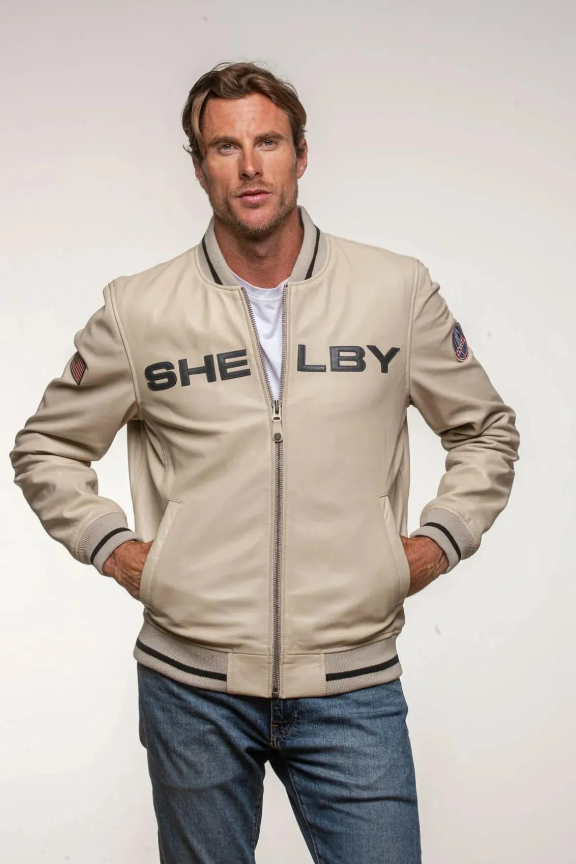 Blouson Homme Carroll Shelby Dallas Ecru