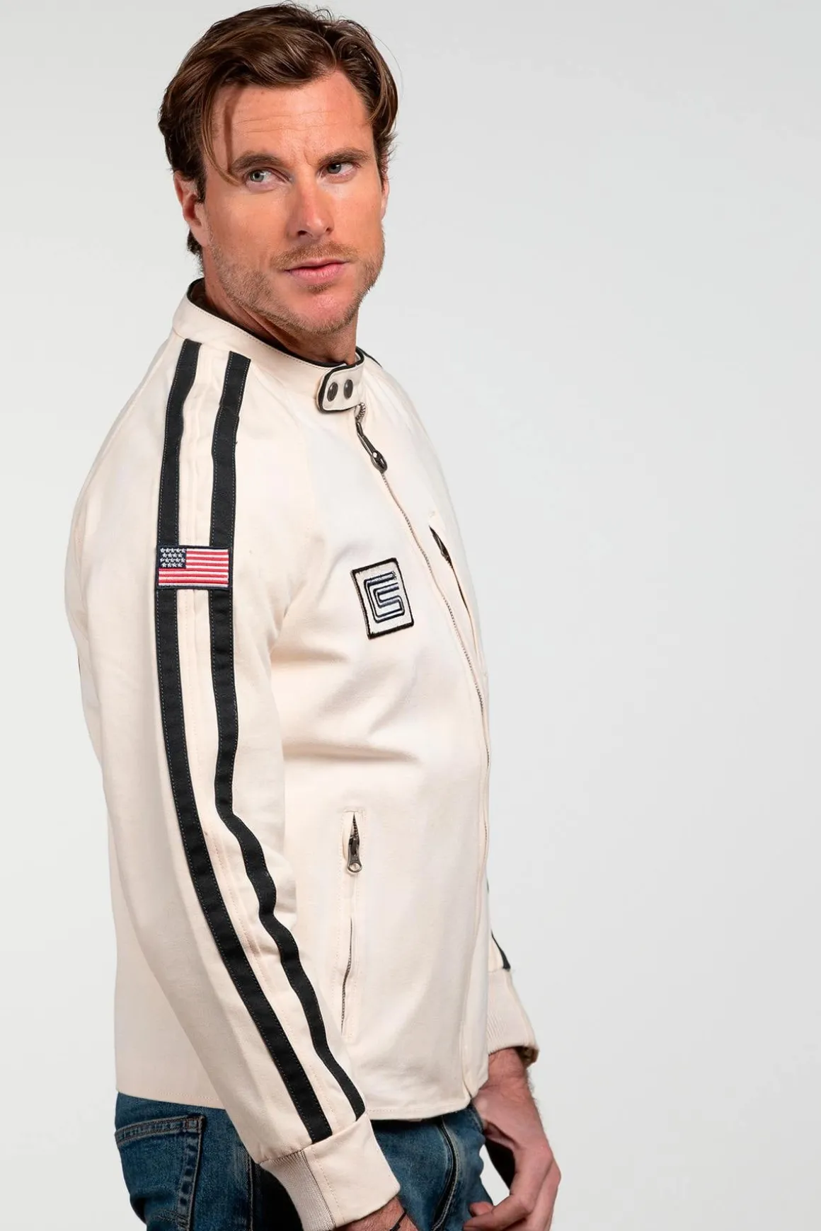 Blouson Homme Carroll Shelby O'shell Ecru