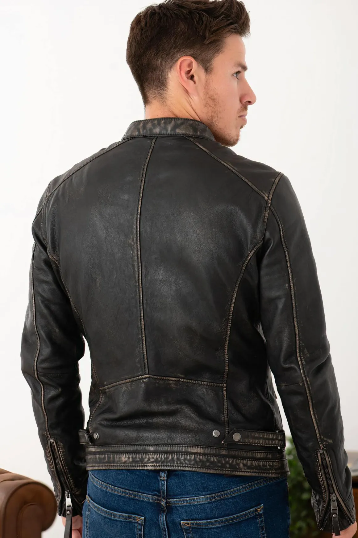 Blouson Homme Cityzen Kansas Rub Off Black