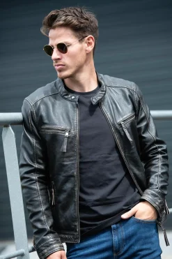 Blouson Homme Cityzen Kansas Rub Off Black