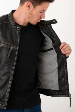 Blouson Homme Cityzen Kansas Rub Off Black
