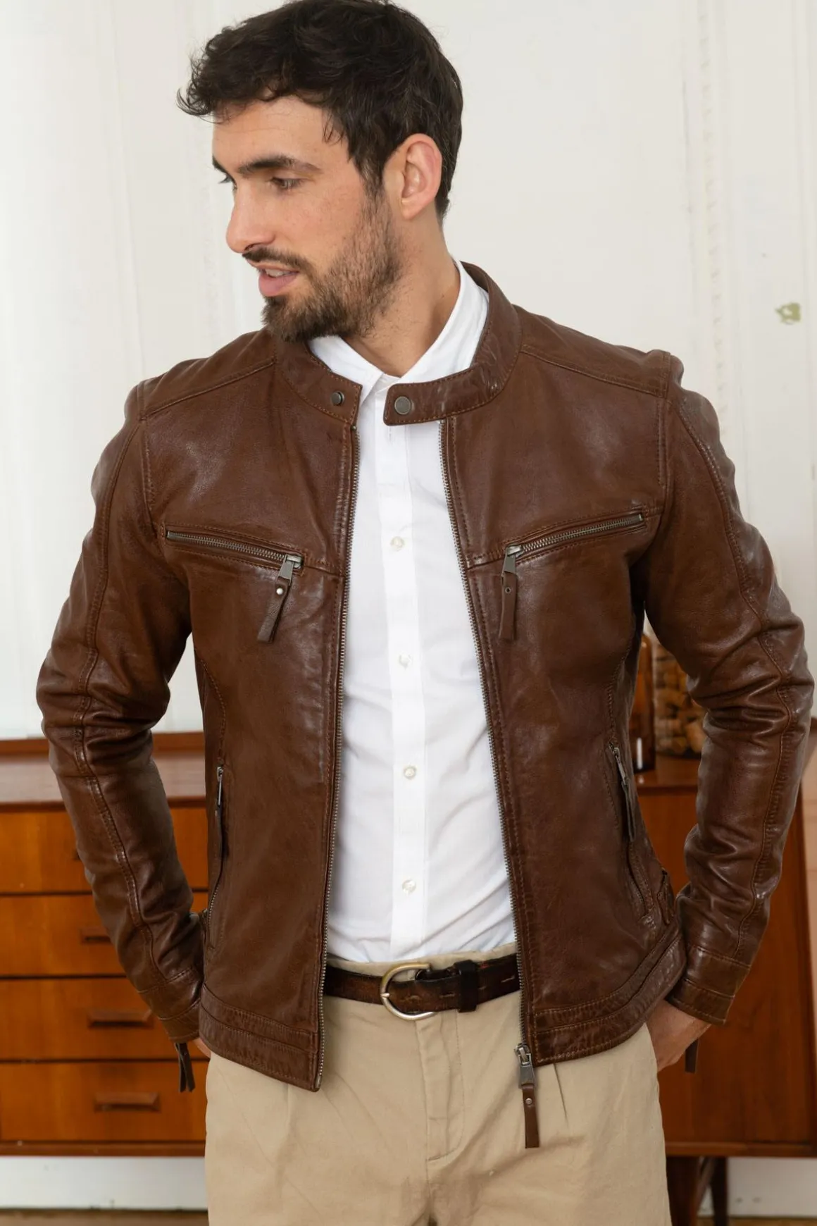 Blouson Homme Cityzen Kansas Mid Brown