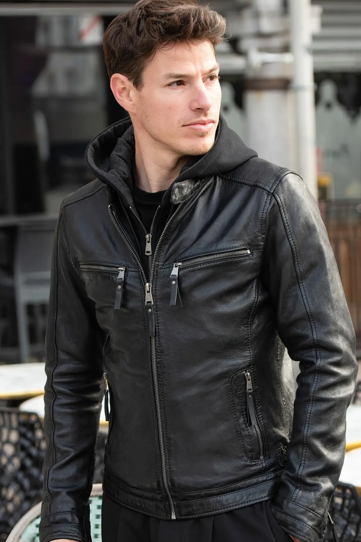 Blouson Homme Cityzen Kansas Hood Black
