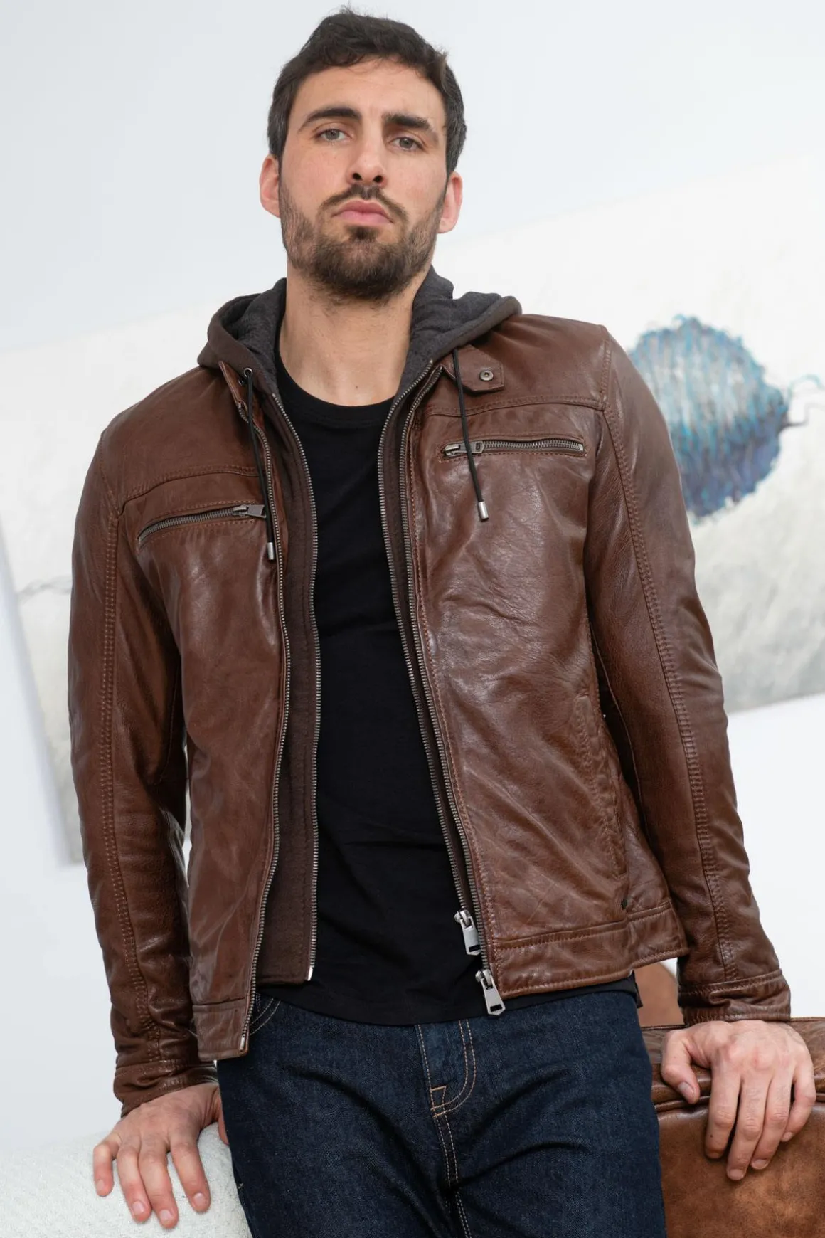 Blouson Homme Cityzen Philadelphia 3 Brown