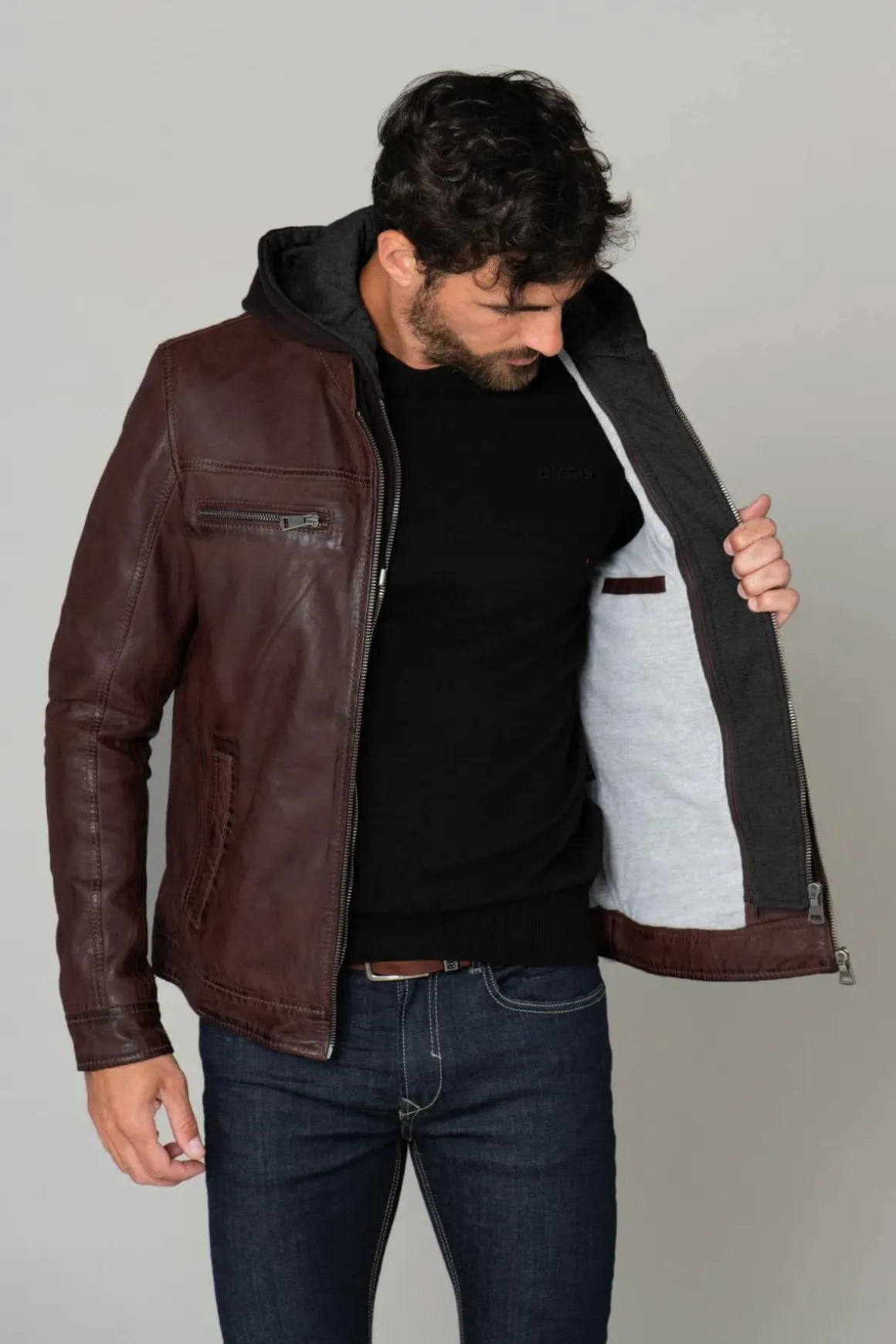 Blouson Homme Cityzen Philadelphia 3 Dark Brown