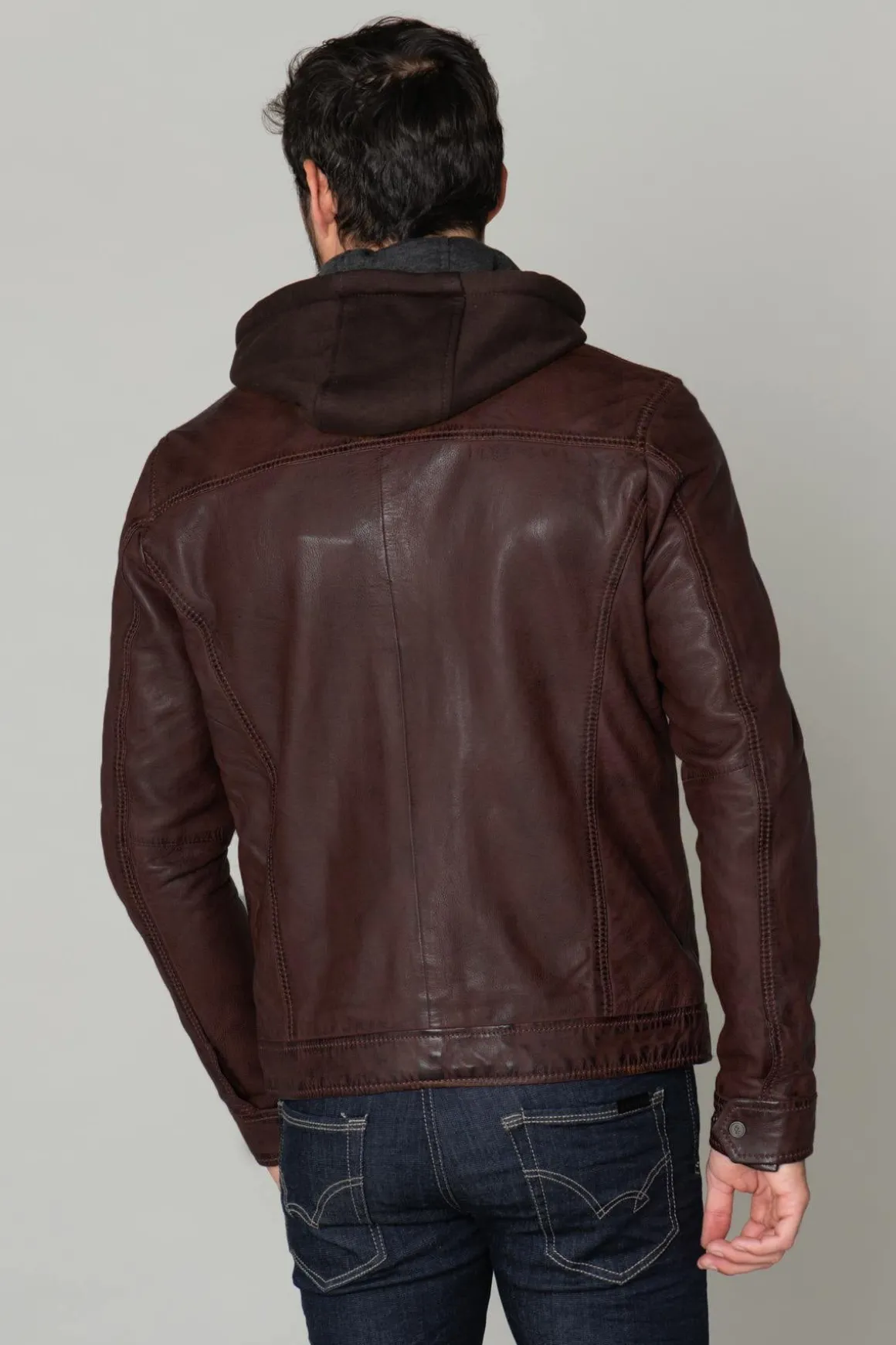 Blouson Homme Cityzen Philadelphia 3 Dark Brown