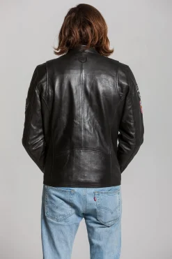 Blouson Homme Classic Legend Motors Lotus Jp Jarier Sheep Crown Black